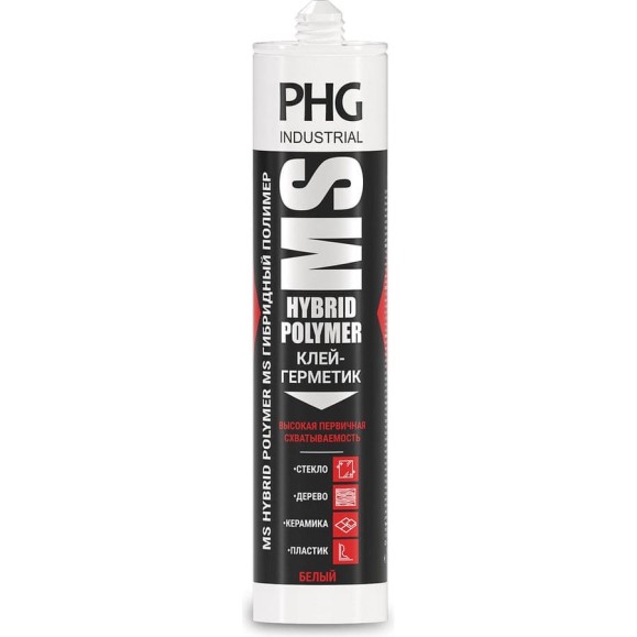 Клей герметик PHG Industrial MS STRONG FIX белый 300 мл 448761