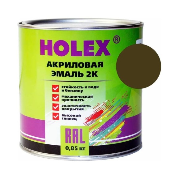 303 Автоэмаль акриловая 2К защитная глянцевая 0,85кг Holex HAS-59199 303 Автоэмаль акриловая 2К защитная глянцевая 0,85кг Holex HAS-59199