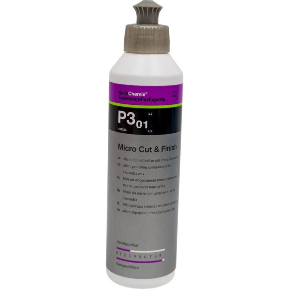Финишная паста Micro Cut Finish P3.01 404250 с воском карнаубы 250 мл Koch Chemie 019422 951 Финишная паста Micro Cut Finish P3.01 404250 с воском карнаубы 250 мл Koch Chemie 019422 951