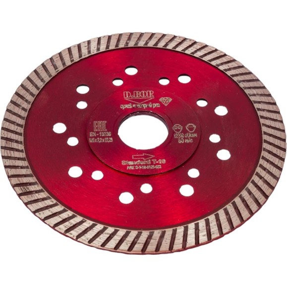 Диск алмазный Standard T-10 (125x2.2x22.23 мм) D.BOR S-T-10-0125-022 Диск алмазный Standard T-10 (125x2.2x22.23 мм) D.BOR S-T-10-0125-022