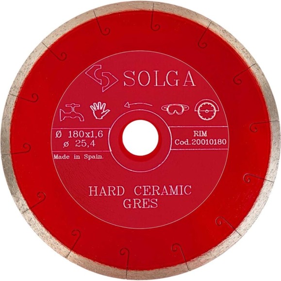 Диск алмазный сплошной (180 мм х 25,4/22,2 мм) HARD CERAMICS Solga Diamant 20010180 Диск алмазный сплошной (180 мм х 25,4/22,2 мм) HARD CERAMICS Solga Diamant 20010180