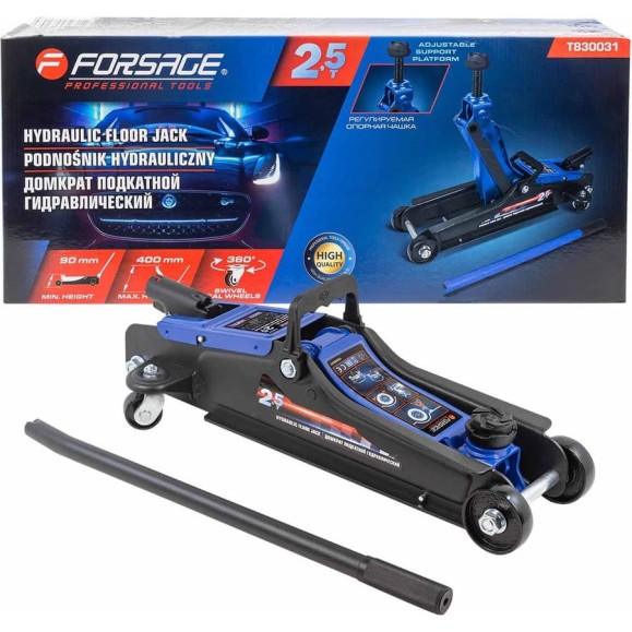 Домкрат подкатной Forsage гидравлический 2.5т F-T830031(52526) Домкрат подкатной Forsage гидравлический 2.5т F-T830031(52526)