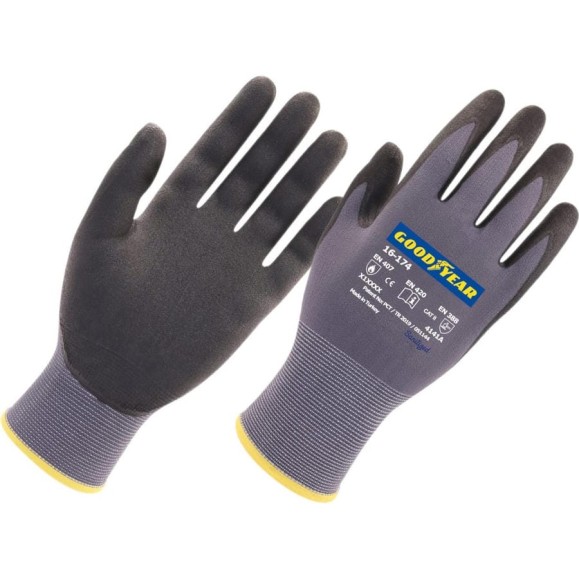 Рабочие перчатки Goodyear усиленная прочность в стыках пальцев №10, 16-174N10 Рабочие перчатки Goodyear усиленная прочность в стыках пальцев №10, 16-174N10
