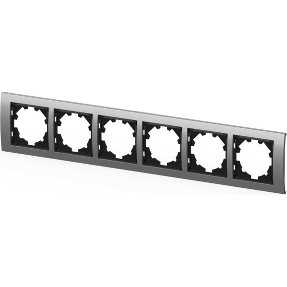 Рамка 6-местная Elbi Zena Platin Матовый Хром 500-073600-252 Рамка 6-местная Elbi Zena Platin Матовый Хром 500-073600-252