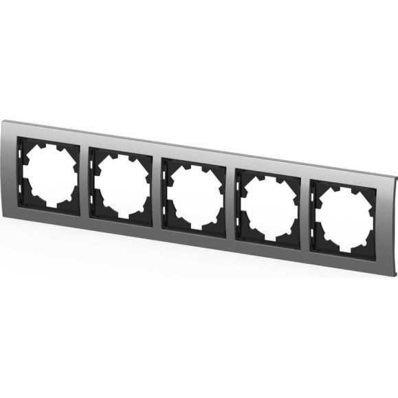 Рамка 5-местная Elbi Zena Platin Матовый Хром 500-073600-250 Рамка 5-местная Elbi Zena Platin Матовый Хром 500-073600-250