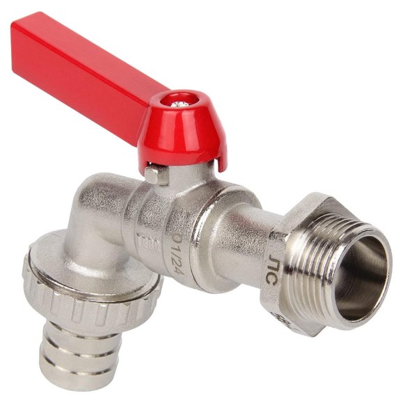 Кран шаровой поливочный с латунным штуцером TEBO НАР 3/4" T-КШ.П.555.34.КР.CN Кран шаровой поливочный с латунным штуцером TEBO НАР 3/4" T-КШ.П.555.34.КР.CN