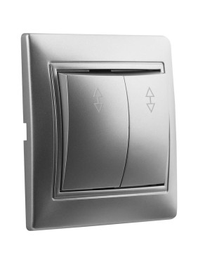 Выключатель проходной Smartbuy 2-клавишный 10А серебро "Венера" SBE-01s-10-SW22-0 Выключатель проходной Smartbuy 2-клавишный 10А серебро "Венера" SBE-01s-10-SW22-0