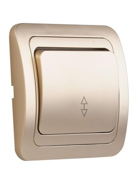 Выключатель проходной Smartbuy 1-клавишный 10А шампань, керамика "Марс" SBE-02c-10-SW12-0-c Выключатель проходной Smartbuy 1-клавишный 10А шампань, керамика "Марс" SBE-02c-10-SW12-0-c