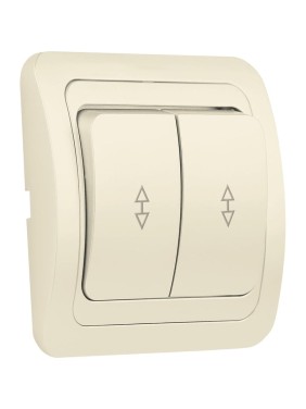 Выключатель проходной Smartbuy 2-клавишный 10А бежевый "Марс" SBE-02i-10-SW22-0 Выключатель проходной Smartbuy 2-клавишный 10А бежевый "Марс" SBE-02i-10-SW22-0