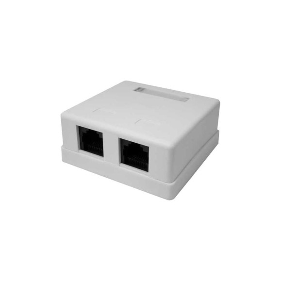 Компьютерная розетка SUPRLAN 8P8C (RJ-45), UTP, Cat.5e, 2 порта (DIY) 10-0309-1 Компьютерная розетка SUPRLAN 8P8C (RJ-45), UTP, Cat.5e, 2 порта (DIY) 10-0309-1