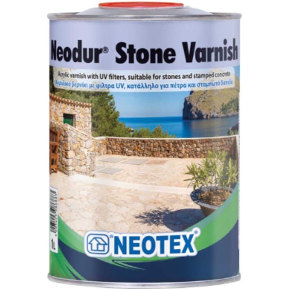 Акриловый УФ стойкий прозрачный лак NEOTEX Neodur Stone Varnish 4л 12950400