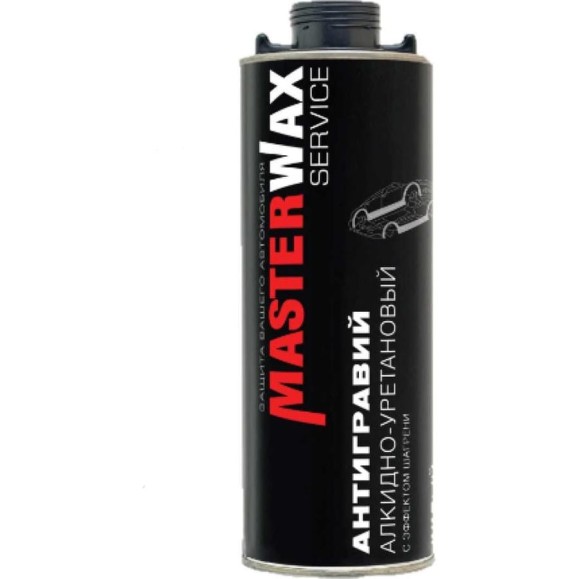 Антигравий алкидно-уретановый MasterWax 1л черный с эффектом шагрени MW030401 Антигравий алкидно-уретановый MasterWax 1л черный с эффектом шагрени MW030401