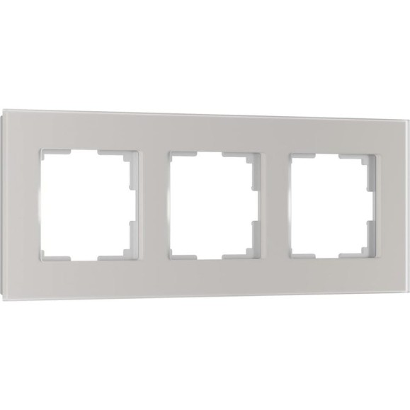 Рамка WERKEL на 3 пост Senso (стекло soft-touch) дымчатый a067416 Рамка WERKEL на 3 пост Senso (стекло soft-touch) дымчатый a067416