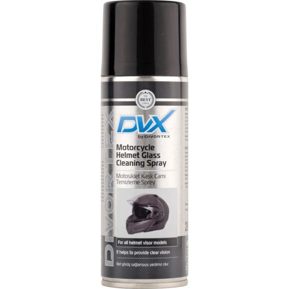 Спрей для очистки визоров шлемов DVX Motorcycle Helmet Glass Cleaning Spray (0,2л) AER1801 Спрей для очистки визоров шлемов DVX Motorcycle Helmet Glass Cleaning Spray (0,2л) AER1801