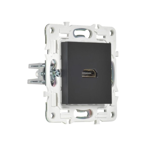 Розетка IEK SKANDY HDMI SK-H01Bl черный SK-H10-K02 Розетка IEK SKANDY HDMI SK-H01Bl черный SK-H10-K02