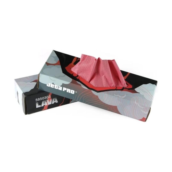 Салфетки нетканные для обезжиривания Jeta PRO 32x42см, красный, LAVA /уп. 30 шт./ 5850303