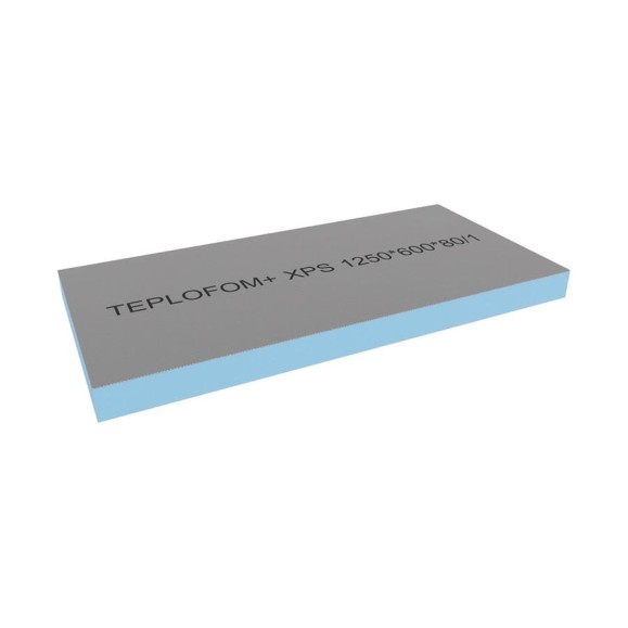 Теплоизоляционная панель Teplofom+ 1250x600x80 мм, односторонний слой,упаковка 4 шт. 4/80/1 Теплоизоляционная панель Teplofom+ 1250x600x80 мм, односторонний слой,упаковка 4 шт. 4/80/1