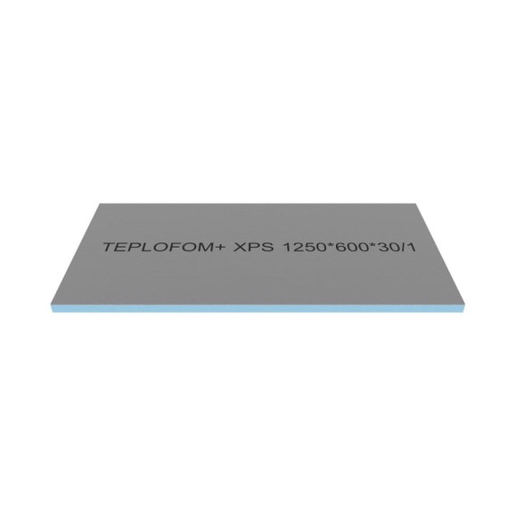 Теплоизоляционная панель Teplofom+ 1250x600x30 мм, односторонний слой, упаковка 4 шт. 4/30/1 Теплоизоляционная панель Teplofom+ 1250x600x30 мм, односторонний слой, упаковка 4 шт. 4/30/1