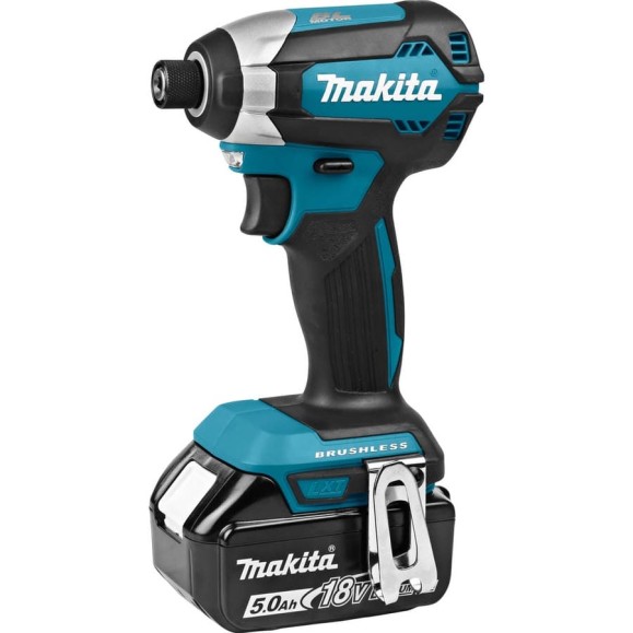 Шуруповерт аккумуляторный ударный бесщеточный Makita18В, 18В,1x5Ач, Li-ion,0-3400об\м,6-ти гр1\4 Шуруповерт аккумуляторный ударный бесщеточный Makita18В, 18В,1x5Ач, Li-ion,0-3400об\м,6-ти гр1\4