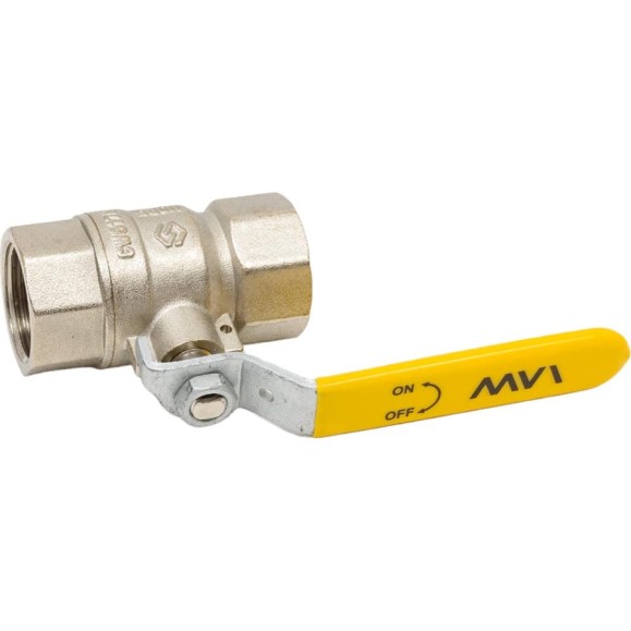 Шаровой кран MVI газовый полнопроходной 3/4" внутренняя-внутренняя, ручка рычаг BV.811.05 Шаровой кран MVI газовый полнопроходной 3/4" внутренняя-внутренняя, ручка рычаг BV.811.05