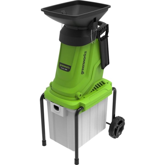 Измельчитель садовый электрический GreenWorks 220 В, 2800 Вт, с контейнером 2208007 Измельчитель садовый электрический GreenWorks 220 В, 2800 Вт, с контейнером 2208007