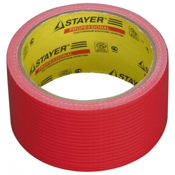 Универсальная армированная лента STAYER PROFI цвет красный, 50 мм, 50 м 12084-50-50 Универсальная армированная лента STAYER PROFI цвет красный, 50 мм, 50 м 12084-50-50