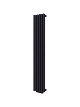 Радиатор КЗТО QUADRUM 60 V 1750-6 R RAL 1T103S9005 чёрный матовый муар QUD60V1175006RRAL1T103S9005
