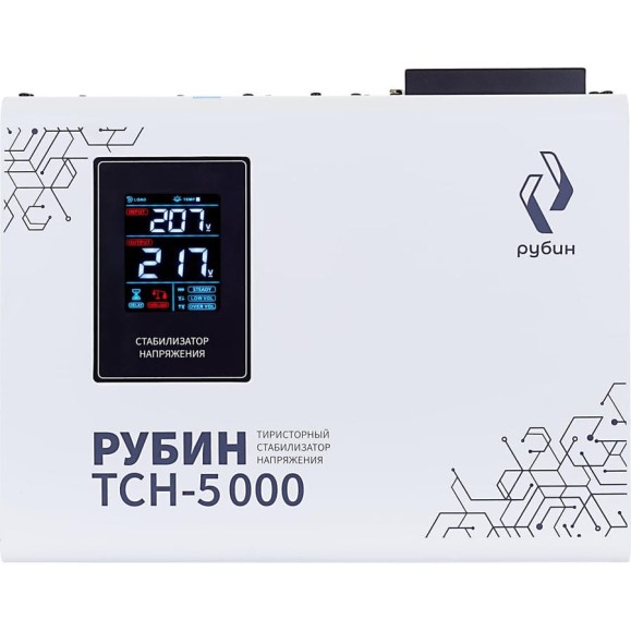 Стабилизатор напряжения однофазный Рубин ТСН 5 000 (5000ВА) РЭ-ТСН 5000 Стабилизатор напряжения однофазный Рубин ТСН 5 000 (5000ВА) РЭ-ТСН 5000