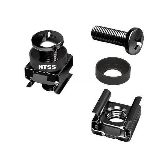 Комплект NTSS крепежа винт+шайба+гайка M6x16 черный NTSS-M6x16-BL