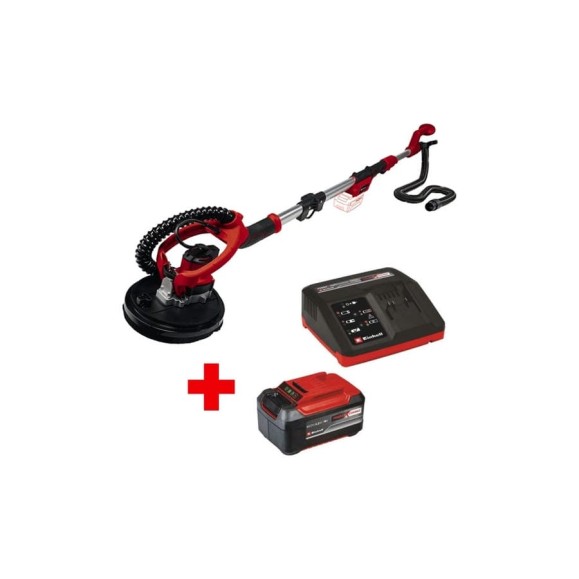 Шлифмашина для стен и потолка Einhell PXC TE-DW 18/225 Li + ЗУ 4 А + аккумулятор 18В 5.2 Ач 4259990SET Шлифмашина для стен и потолка Einhell PXC TE-DW 18/225 Li + ЗУ 4 А + аккумулятор 18В 5.2 Ач 4259990SET