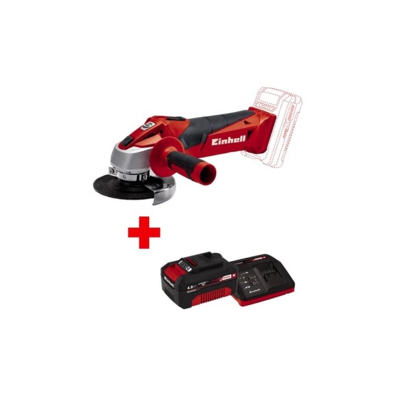 Угловая аккумуляторная шлифмашина Einhell PXC TC-AG 18/115 Li +1 аккумулятор PXC 4.0 Ач + ЗУ 3А 4431130SET Угловая аккумуляторная шлифмашина Einhell PXC TC-AG 18/115 Li +1 аккумулятор PXC 4.0 Ач + ЗУ 3А 4431130SET