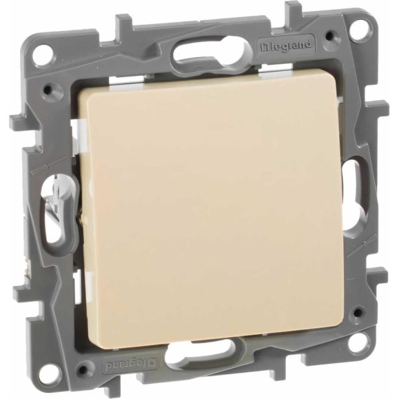 Выключатель Legrand одноклавишный Legrand Etika 10А 250В безвинтовые зажимы слоновая кость 672301 Выключатель Legrand одноклавишный Legrand Etika 10А 250В безвинтовые зажимы слоновая кость 672301