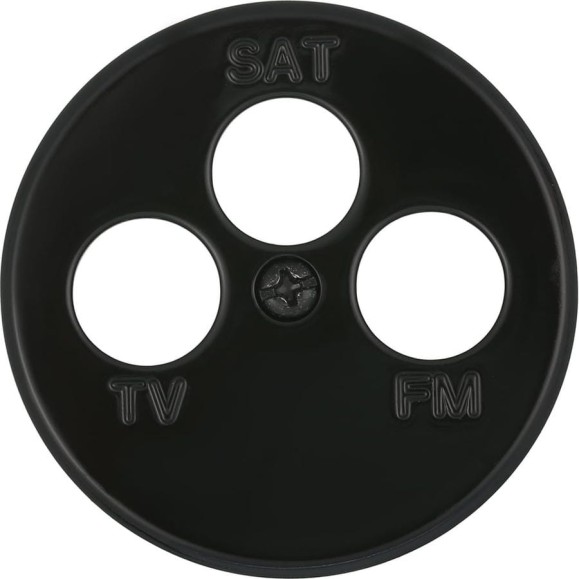Накладка для розетки TV+FM+SAT LK Studio, 3 отверстия, черный, LK Vintage 885408-1 Накладка для розетки TV+FM+SAT LK Studio, 3 отверстия, черный, LK Vintage 885408-1