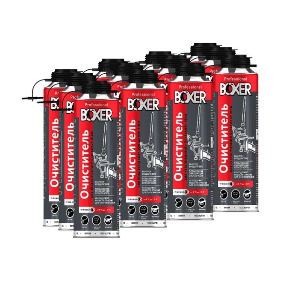 Очиститель монтажной пены Boxer 500 мл (1 уп - 12шт) BOXERCL3700/12 Очиститель монтажной пены Boxer 500 мл (1 уп - 12шт) BOXERCL3700/12