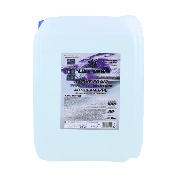 Автошампунь для бесконтактной мойки LIKE NEW ACTIVE FOAM HARD WATER (для Дозатрона) 20 кг NIAGARA 016039061013 Автошампунь для бесконтактной мойки LIKE NEW ACTIVE FOAM HARD WATER (для Дозатрона) 20 кг NIAGARA 016039061013