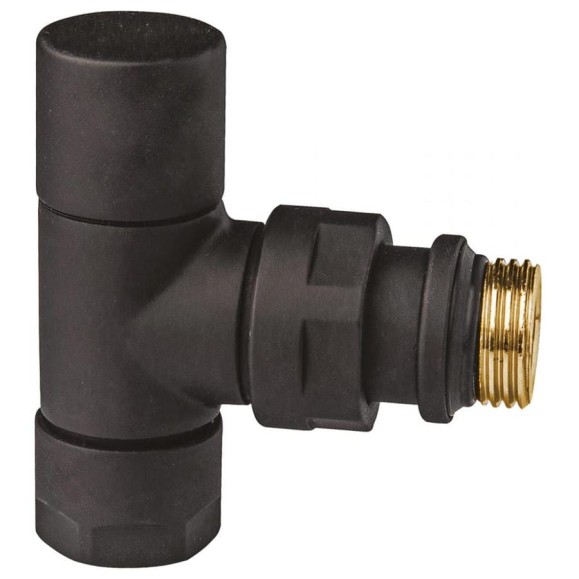 Вентиль запорный угловой FAR 1/2", гайка М24x19, черный матовый FL 0163 12P Вентиль запорный угловой FAR 1/2", гайка М24x19, черный матовый FL 0163 12P