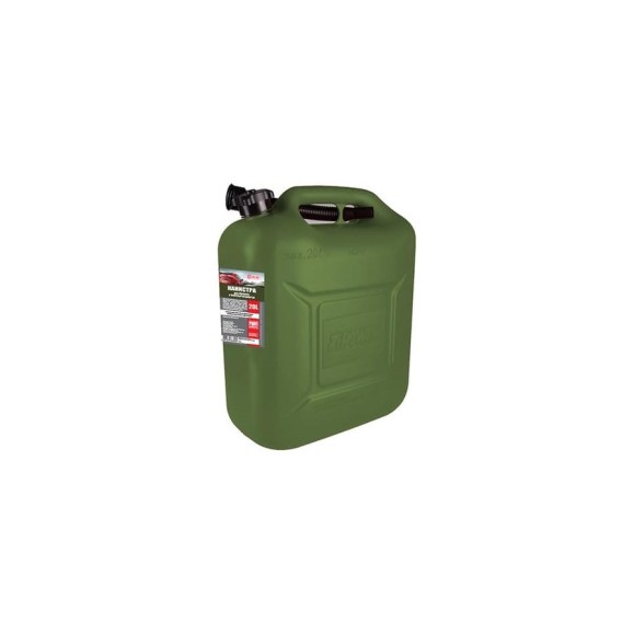 Канистра PROFI 20 л, оливковая, для топлива, в комплекте с крышкой и лейкой 3ton 55332