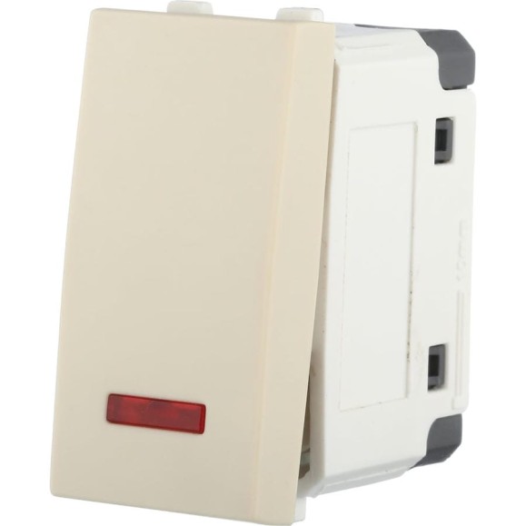 1-клавишный переключатель LK Studio с двух мест, с индикатором 45x22.5 (сх.6L) 16 A. 250 B, бежевый, LK45 850401-1 1-клавишный переключатель LK Studio с двух мест, с индикатором 45x22.5 (сх.6L) 16 A. 250 B, бежевый, LK45 850401-1