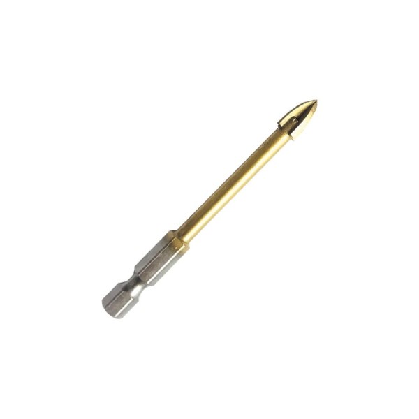 Сверло 8х80 мм, 4 грани (керамика, стекло, мрамор, черепица) MD-STARS C/8*80