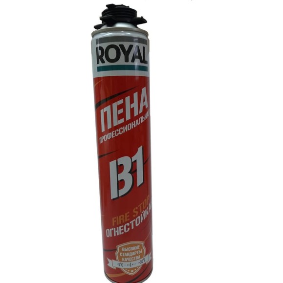 Пена профессиональная огнестойкая ROYAL В1 FIRESTOP750 мл RFB1 Пена профессиональная огнестойкая ROYAL В1 FIRESTOP750 мл RFB1