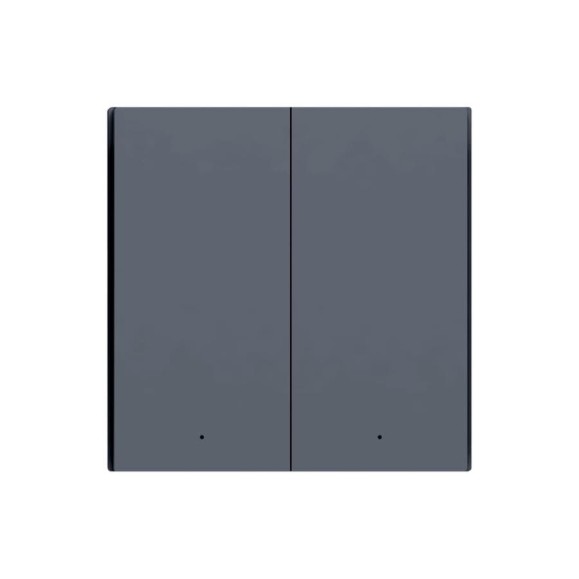 Умный выключатель двухклавишный с нейтралью Smart Wall WS-EUK04 (graphite) AQARA WS-EUK04_graphite