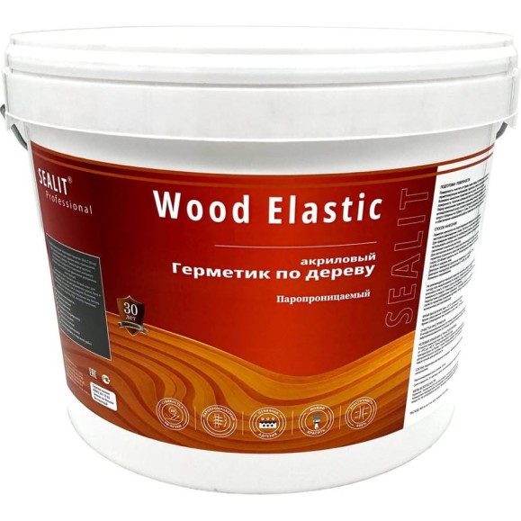 Герметик для дерева акриловый Sealit Wood Elastic, 7 кг, Дуб 136109