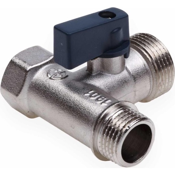 Шаровой кран AQUALINK трехпроходной 1/2 вн x 3/4 нарx 1/2 нар 01175