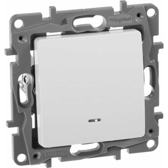 Выключатель Legrand одноклавишный с подсветкой/индикацией Legrand Etika 10А 250В безвинтовые зажимы белый 672203 Выключатель Legrand одноклавишный с подсветкой/индикацией Legrand Etika 10А 250В безвинтовые зажимы белый 672203