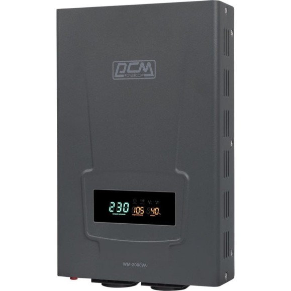 Стабилизатор напряжения Powercom WM-2000VA 1200Вт 2000ВА графитовый 1928732