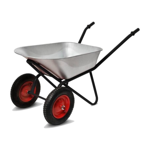 Строительная тачка с пневмоколесом БИЗОН двухколесная, 110 л / 250 кг 13810 Черный Строительная тачка с пневмоколесом БИЗОН двухколесная, 110 л / 250 кг 13810 Черный