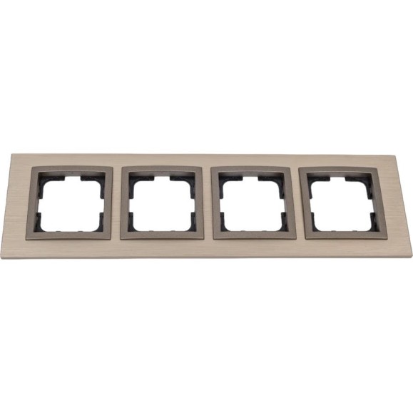 Рамка Mono Electric 4-постовая STYLE ALUMINIUM бронза 107-810000-163 Рамка Mono Electric 4-постовая STYLE ALUMINIUM бронза 107-810000-163
