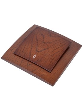 Выключатель NILSON 1СП проходной орех Touran wood 24271007