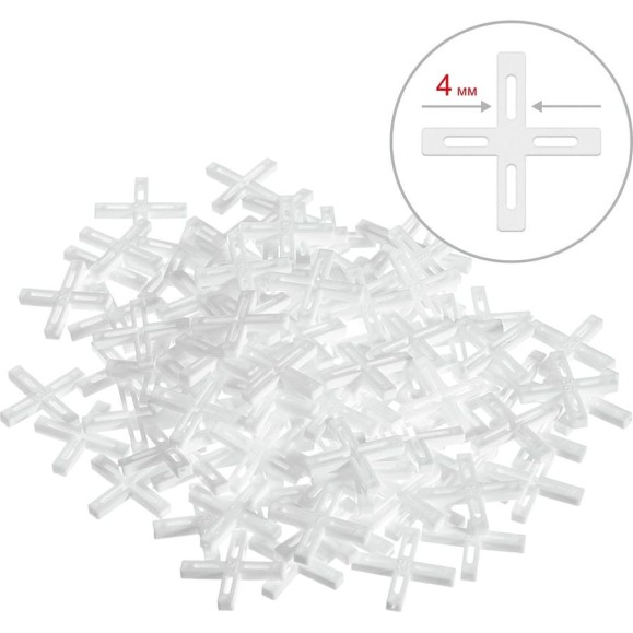Крестики для кафеля Зубр 4 мм 100 шт. 33811-4