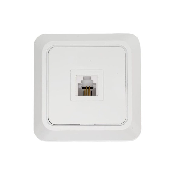 Розетка телефонная ARTSUN BASIC SO PH-1-W Розетка телефонная ARTSUN BASIC SO PH-1-W